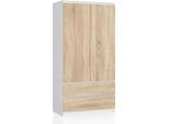 Akord Armadio Bianco/Rovere Sonoma 90X51X180 Cm