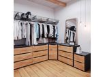 Vicco Credenza Ruben, 40 X 53.6 Cm Con Cassetti, Quercia Dorata/Antracite