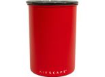 Airscape Edelstahl-AromabehäLter Mittel, Kaffeedose, Aufbewahrungdose, Edelstahl, Signalrot Matt, AS2807
