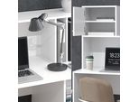 Vicco Scrivania Con Ripiani Alwin, 115 X 55 Cm Con 2 Porte, Bianco