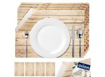 Orion Sottobicchiere Da Tavolo Tappetino Per Piatti Tappetino Da Tavolo Rettangolare 43X30 Cm 4 Pz.