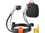 Cavo Di Ricarica Tipo 2 - Auto Elettriche E Ibride - 11Kw - Lunghezza Cavo 5M - Trifase - 380V