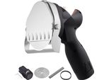 DöNnerslicer 80W Kebabslicer - Coltello Elettrico A Batteria - Coltello Per Gyro - Coltello Elettrico Per Shawarma Kebab 0-8Mm Spessore Regolabile - Affettatrice Commerciale Per Kebab Con Lame Da 100Mm Nero.