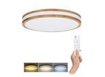 Plafoniera Led Solight WO8007 Woody 48 W 3360 Lm 3000-6000 K Rovere Con Telecomando