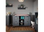 Vitalispa Fasciatoio Ajaton, 133 X 98.4 Cm Con 4 Cassetti, Grigio