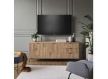 Vicco Mobile Tv Eliza, 150.1 X 60 Cm Con 3 Cassetti, 2 Ante, Quercia Vichinga