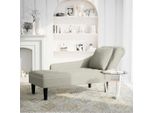 Vidaxl Chaise Longue Con Bracciolo Destro In Velluto Crema