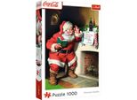 Puzzle Trefl 1000 Coca-Cola Babbo Natale Vicino Al Camino 10922