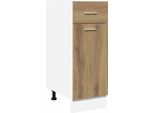 Vidaxl Base A Cassetti Lyon Artisan Oak 30X46X81,5 Cm Materiale A Base Di Legno