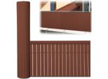 Hengda Pvc Privacy Schermo Mat Privacy Recinzione Schermo Privacy Per Recinzione Balcone Frangivento Marrone 180X900Cm