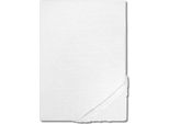 Castell Lenzuolo Teso In Microfibra Interlock Jersey Bianco 90 X 190 - 100 X 200 Cm