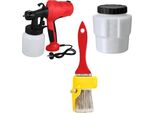 Set Di 3 Spruzzatori Da 1,2 Kg Da 400 W, Pistola A Spruzzo Con Tazza Da 800 Ml, Ugello Da 2,5 Mm, 1 Pennello Extra, 1 Tazza Di Vernice Extra - Prinjetpack