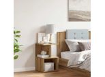Vidaxl Comodino Rovere Artisan 35X35X55 Cm Materiale A Base Di Legno