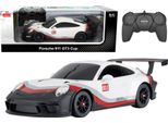 Auto Rc 1:18 Rastar Porshe 911 Gt3 Bianco E Grigio