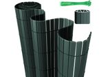 Aopunly Pvc Privacy Schermo Recinzione Privacy Per Recinzione Giardino Resistente Alle Intemperie Verde 180X400Cm