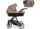Carrozzina Kunert Ivento Premium 2In1 Marrone Con Struttura Dorata