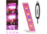 4.Lampada Per Piante Da 5W Led A Spettro Completo Con Timer 3/9/12H, Sei Livelli Di Regolazione, 96 Led Per La Crescita Della Luce Luce Di Crescita Per Piante Da Interno, Fiori, Verdure