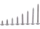200 Pezzi M3 In Acciaio Inox SS304 Viti Autofilettanti Pan Flat Truss Head