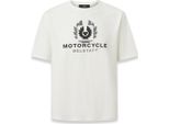T-Shirt Belstaff Motorcycle Build-Up, Bianca, Xl