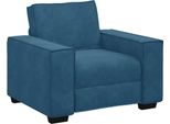 Vidaxl Poltrona Blu 100X78X84 Cm Velluto