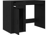 Vidaxl Scrivania In Rovere Nero 100 X 49 X 75 Cm Materiale A Base Di Legno