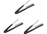 Beatifufu 3 Pezzi A Forma Di V Pettine Per Capelli Professionale Per Stirare I Capelli Pettine Per Capelli Spazzola Per Raddrizzare I Capelli Senza Calore Pettine Elettrico Riscaldante
