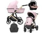 Kunert Arizo Premium 3In1 In Ecopelle Rosa Con Struttura Dorata E Accessori Cosmo