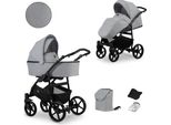 Kunert Mata 2In1 Grigio Con Telaio Nero - Passeggino Versatile Per Il Comfort E La Sicurezza