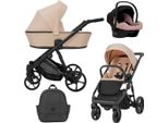 Kunert Arizo 3In1 Con Telaio Rosa E Nero - Carrozzina Dal Design Moderno