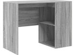 Vidaxl Scrivania Grigio Sonoma 102 X 50 X 75 Cm Materiale A Base Di Legno