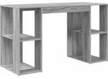 Vidaxl Scrivania Grigio Sonoma 130 X 50,5 X 75 Cm Materiale A Base Di Legno