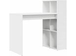 Vidaxl Scrivania Con Ripiano Bianco 108 X 55 X 103,5 Cm Materiale A Base Di Legno