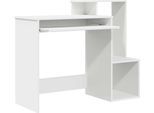 Vidaxl Scrivania Con Ripiano Bianco 106 X 41 X 88,5 Cm Materiale A Base Di Legno