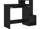 Vidaxl Scrivania Con Ripiano In Rovere Nero 106 X 41 X 88,5 Cm