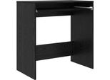 Scrivania Vidaxl Look Rovere Nero 77,5 X 43 X 79 Cm