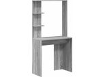 Vidaxl Scrivania Grigio Sonoma 78,5 X 37 X 154,5 Cm Materiale A Base Di Legno