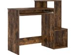 Vidaxl Scrivania In Rovere Fumé 106 X 41 X 88,5 Cm Materiale A Base Di Legno