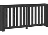 Vidaxl Copriradiatore Look Rovere Nero 175 X 20 X 82 Cm