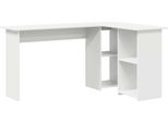 Vidaxl Scrivania Con Ripiano Bianco 142 X 102 X 73 Cm Materiale A Base Di Legno