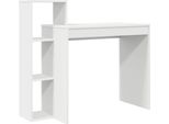 Vidaxl Scrivania Con Ripiano Bianco 100 X 40 X 90 Cm Materiale A Base Di Legno