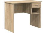 Vidaxl Scrivania Rovere Sonoma 90 X 49,5 X 75 Cm Materiale In Legno