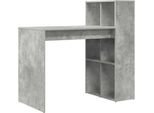 Vidaxl Desk Grigio Cemento 108 X 55 X 103,5 Cm Materiale A Base Di Legno