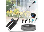Irroratore A Pressione Ricaricabile Con 4 Ugelli Regolabili E Tubo Flessibile Da 5 M, 7,4 V Irroratore Elettrico Per Piante Irroratore A Pressione Per Giardino, Cortile, Prato Ed Erbacce
