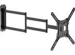 Supporto Tv Wiltec 23"-65"", Supporto Tv A Parete Orientabile Fino A 35 Kg, Supporto Tv Salvaspazio"