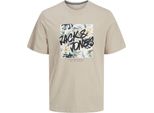 Jack & Jones Hawaii Shape - Maglietta A Maniche Corte Beige S Uomo Beige S
