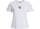 Jack & Jones Carly - T-Shirt A Maniche Corte Jjxx Dal Taglio Regolare Bianco Xs Donna Bianco Xs