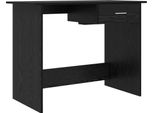 Vidaxl Scrivania Con Contenitore Effetto Rovere Nero 100 X 50 X 76 Cm