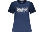T-Shirt Da Donna Blu - Manica Corta, Taglio Ampio, 100% Cotone Sostenibile