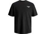 Jack & Jones Splash Gc - Maglietta A Maniche Corte Nero L Uomo Nero L