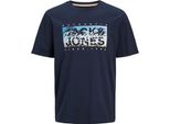 Jack & Jones Colton Maglietta A Maniche Corte Con Stampa Fotografica Blu S Uomo Blu S